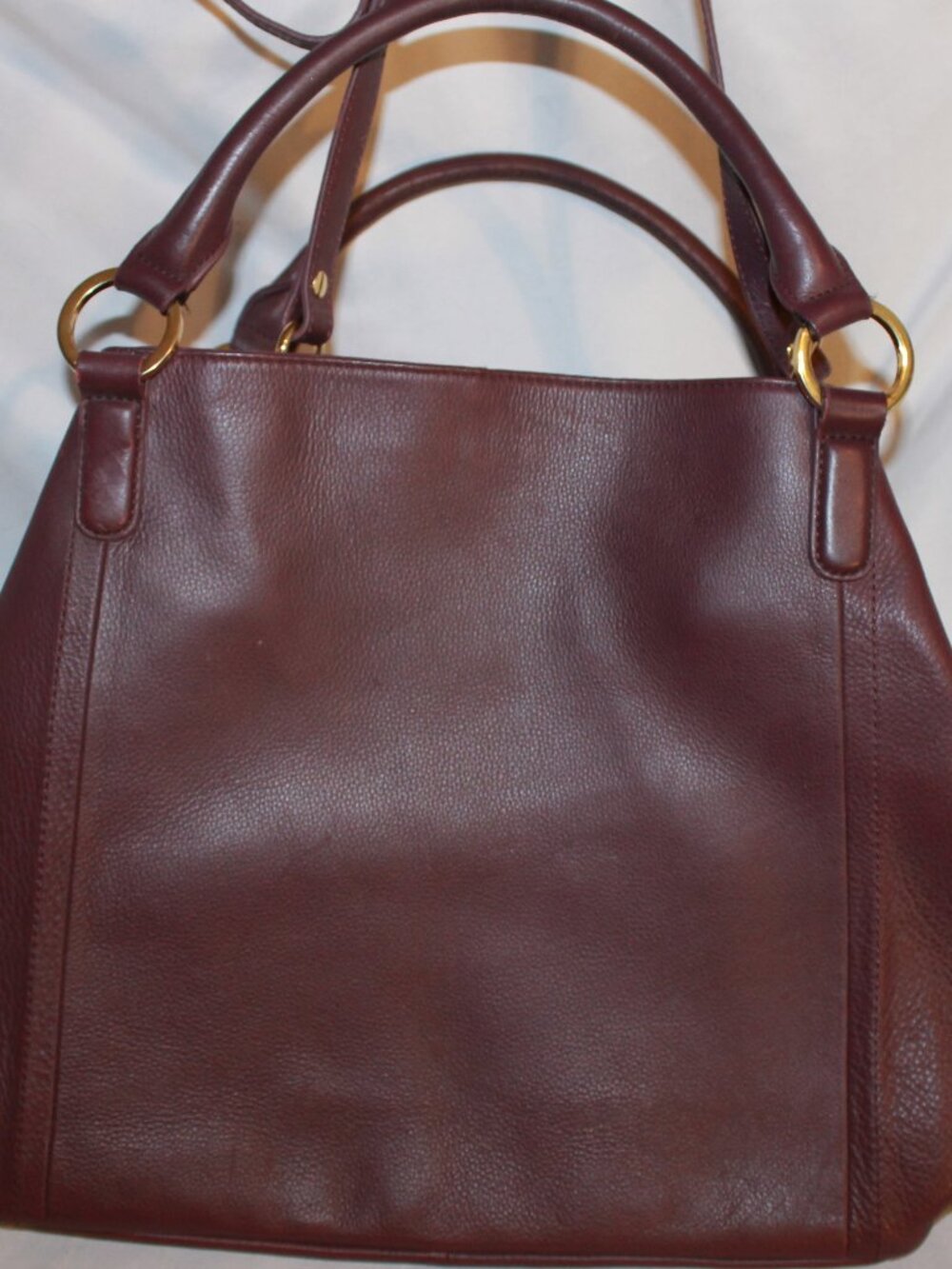 G.I.L.I Roma Burgundy Wine Color Leather Bag